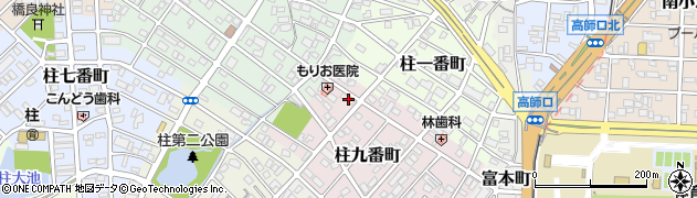 愛知県豊橋市柱九番町83周辺の地図