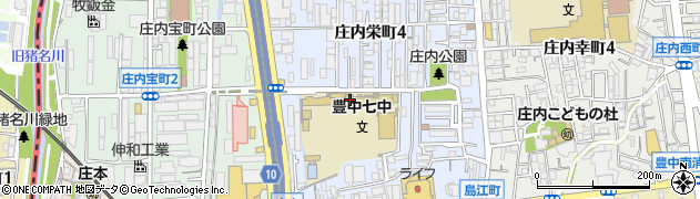 豊中市立第七中学校周辺の地図