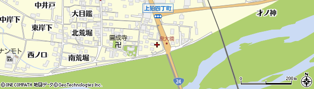 京都府木津川市山城町上狛東下周辺の地図