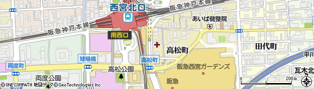 株式会社三井住友銀行　西宮北口ローンプラザ周辺の地図