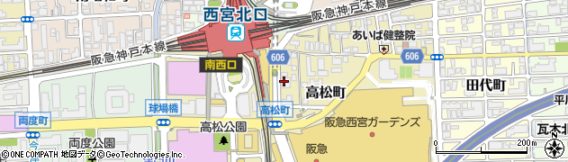 三井住友銀行西宮北口支店周辺の地図