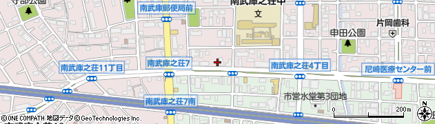 すき家南武庫之荘店周辺の地図
