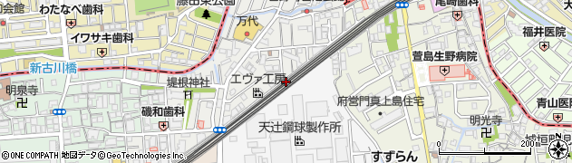 京阪パーキング大和田東（萱島側）周辺の地図