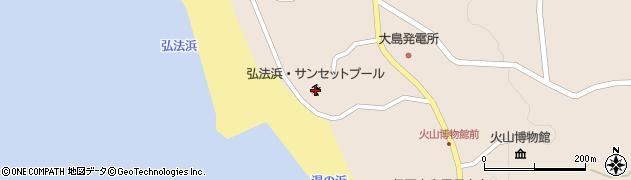 弘法浜・サンセットプール周辺の地図