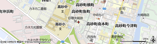 兵庫県高砂市高砂町釣船町周辺の地図