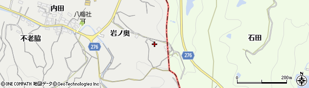 愛知県知多郡南知多町内海岩ノ奥40周辺の地図
