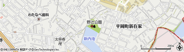 野辻公園周辺の地図