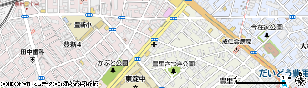 ほっともっと東淀川豊里店周辺の地図