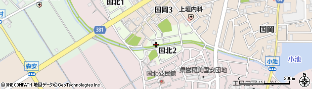 兵庫県稲美町（加古郡）国北周辺の地図