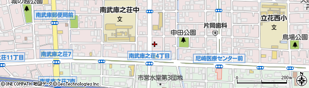朝日新聞サービスアンカー武庫之荘周辺の地図