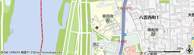大阪府守口市下島町周辺の地図