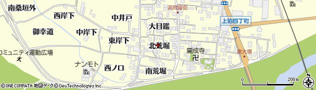 京都府木津川市山城町上狛北荒堀22周辺の地図