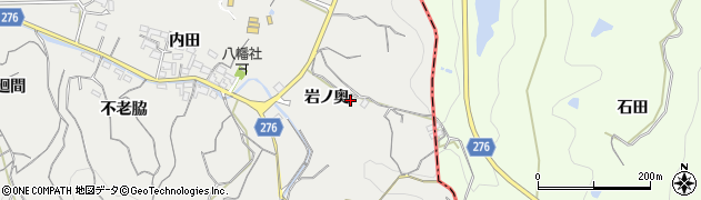 愛知県知多郡南知多町内海岩ノ奥周辺の地図