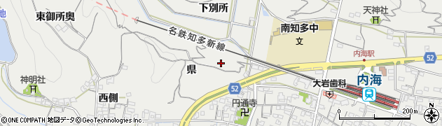 愛知県南知多町（知多郡）内海（県）周辺の地図