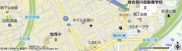 静岡県菊川市加茂周辺の地図
