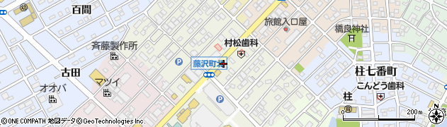 松屋 豊橋藤沢町店周辺の地図