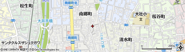 兵庫県西宮市南郷町周辺の地図