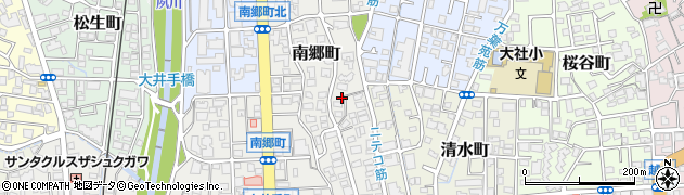 兵庫県西宮市南郷町周辺の地図