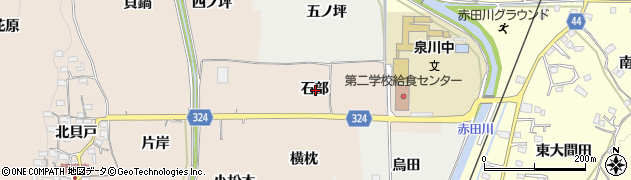 京都府木津川市加茂町観音寺石部周辺の地図