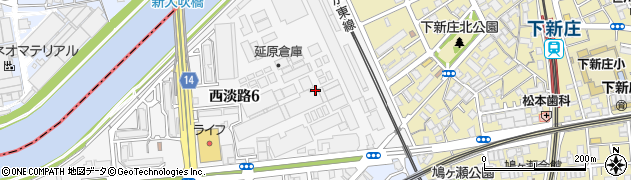 株式会社桶谷　大阪営業所周辺の地図