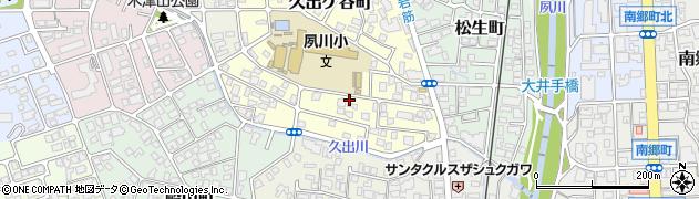 兵庫県西宮市久出ケ谷町周辺の地図