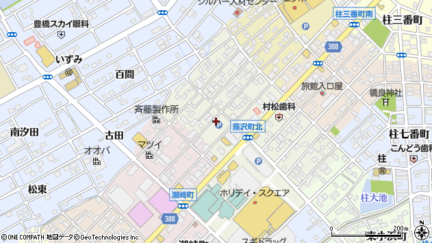 〒441-8061 愛知県豊橋市藤沢町の地図