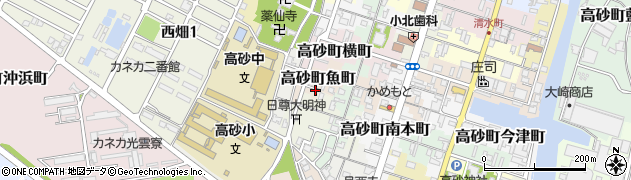 兵庫県高砂市高砂町魚町周辺の地図