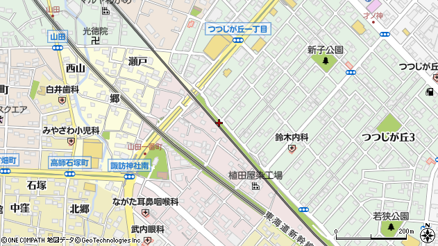 〒440-0854 愛知県豊橋市山田町（その他）の地図
