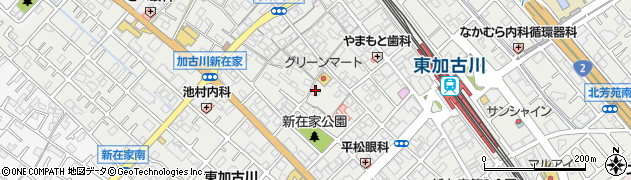 兵庫県加古川市平岡町新在家308周辺の地図