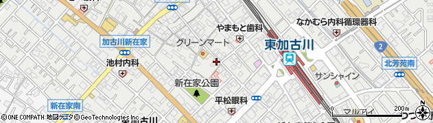兵庫県加古川市平岡町新在家302周辺の地図
