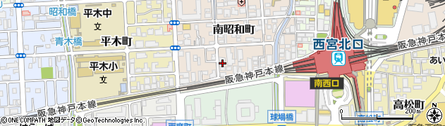 株式会社神戸トアロード中央整体西宮北口周辺の地図