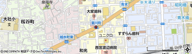 室川町周辺の地図