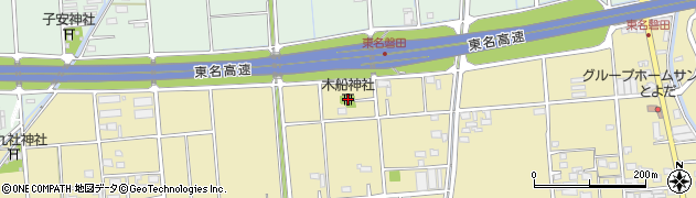 木船神社周辺の地図