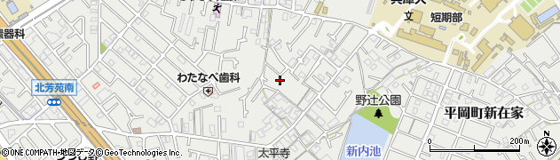 兵庫県加古川市平岡町新在家2150周辺の地図