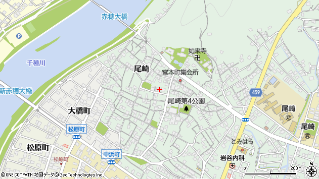 〒678-0221 兵庫県赤穂市尾崎の地図