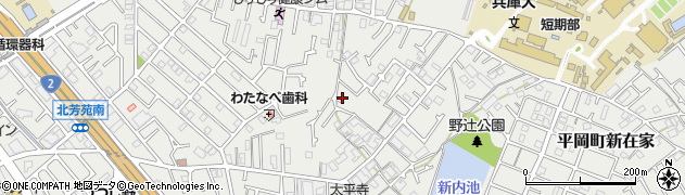 兵庫県加古川市平岡町新在家2149周辺の地図