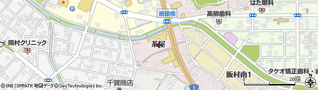 愛知県豊橋市飯村町（茶屋）周辺の地図