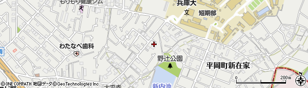 兵庫県加古川市平岡町新在家2121周辺の地図