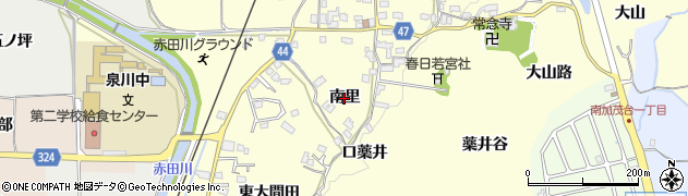 京都府木津川市加茂町里（南里）周辺の地図