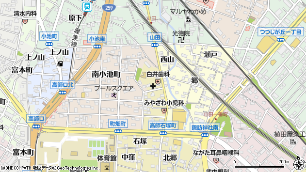 〒441-8043 愛知県豊橋市高師石塚町の地図