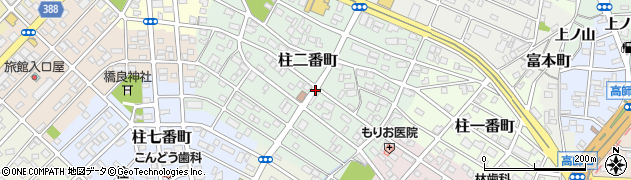 愛知県豊橋市柱二番町周辺の地図