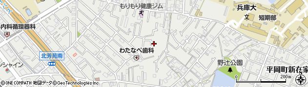 兵庫県加古川市平岡町新在家1836周辺の地図