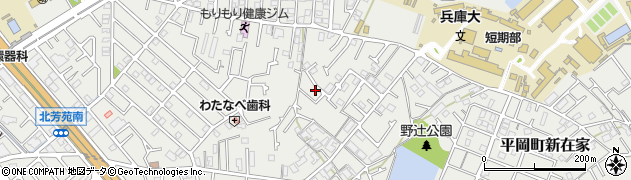 兵庫県加古川市平岡町新在家2155周辺の地図