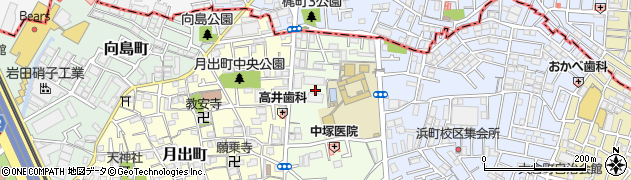 大阪府門真市浜町23周辺の地図