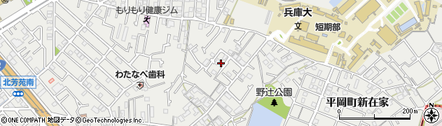 兵庫県加古川市平岡町新在家2162周辺の地図