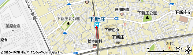 大阪府大阪市東淀川区周辺の地図