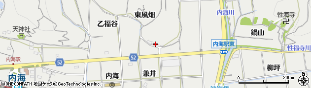 愛知県南知多町（知多郡）内海（中添）周辺の地図