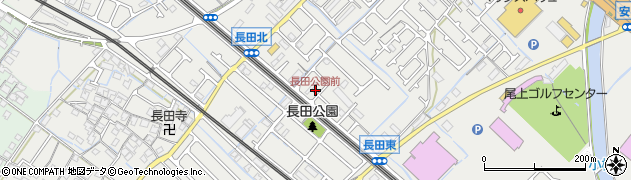 長田公園前周辺の地図