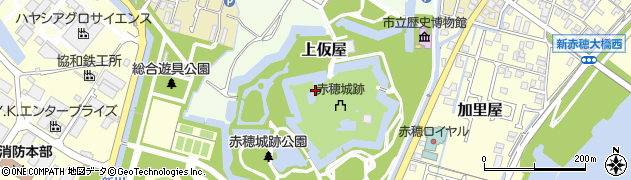 兵庫県赤穂市上仮屋周辺の地図