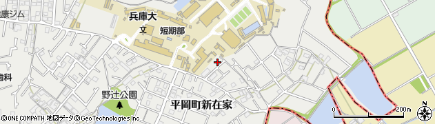 兵庫県加古川市平岡町新在家2323周辺の地図